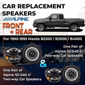 Car Speaker Replacement fits 1990-1993 for Mazda B2300 / B3000 / B4000