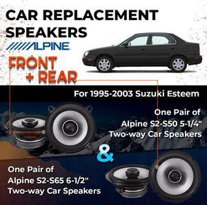Car Speaker Replacement fits 1995-2003 for Suzuki Esteem  sedan