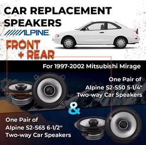 Car Speaker Replacement fits 1997-2002 for Mitsubishi Mirage