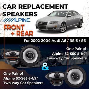 Car Speaker Replacement fits 2002-2004 for Audi A6 / RS 6 / S6