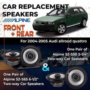 Car Speaker Replacement fits 2004-2005 for Audi allroad quattro