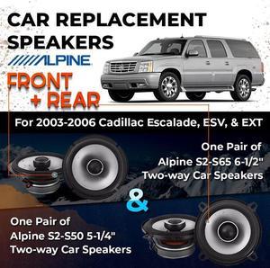 Car Speaker Replacement fits 2003-2006 for Cadillac Escalade, Escalade ESV, Escalade EXT