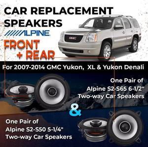Car Speaker Replacement fits 2007-2014 for GMC Yukon / Yukon XL / Yukon Denali