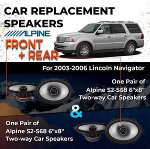 Car Speaker Replacement fits 2003-2006 for Lincoln Navigator w/o THX audio