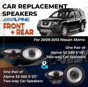 Car Speaker Replacement fits 2009-2013 for Nissan Xterra X trim