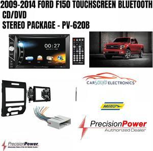 2009-2014 FORD F150 TOUCHSCREEN BLUETOOTH CD/DVD STEREO PACKAGE - PV-620B