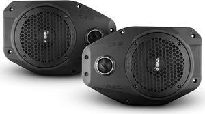 DS18 JL-SB6 Soundbar Enclosure Upgrade with 6.5" Neodymium Mid-Range and Tweeter for Jeep Wrangler JL / JLU | Gladiator JT Left and Right