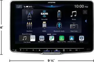 Alpine Halo9 iLX-F509 9" Digital Multimedia Receiver w/Apple CarPlay/Android Auto Alpine Halo9 iLX-F509 9" Digital Multimedia Receiver w/Apple CarPlay/Android Auto
