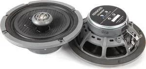 Kenwood XM65F 6.5" Coaxial Speakers Designed for Select 2014+ HD Motorcycles, Street Glide Replacement Grilles