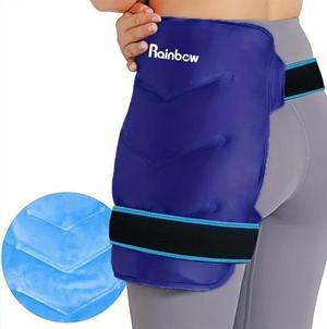 Hip Ice Pack Wrap After Surgery, Reusable Cold Pack for Bursitis Hip Replacement Surgery, Hip Flexor Pain, Gel Ice Packs for Injuries by Hot Cold Compress Therapy, Ice Pack Wrap for Sciatica
