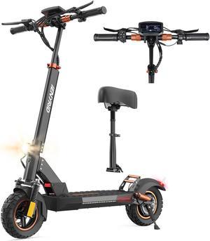 iENYRID E Scooter with Detachable Seat, Adults Electric Scooter with 800W Powerful Motor, 28Mph Top Speed 20-30Miles Range, 10inch Pneumatic Tire, Fast Electric Scooter for Commuter