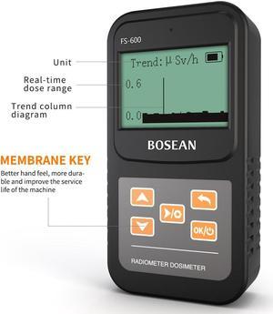 FS-600 USB Portable Geiger Counter Nuclear Radiation Detector Meter Radioactive Ray X-Ray -Ray Radiation Tester Dosimeter