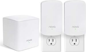 Tenda Nova Mesh WiFi System (MW5)-Up to 3500 sq.ft. Whole Home Coverage, Gigabit Mesh Router for Wireless Internet, WiFi Router and Extender Replacement, Works with Alexa, Plug-in Design, 3-pack