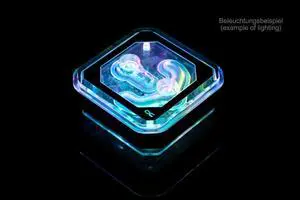 Alphacool Eisblock XPX Aurora CPU Water Block, Digital RGB, Chrome/Plexi