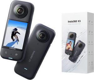 insta360 X3 - Waterproof 360 Action Camera with 1/2" 48MP Sensors, 5.7K 360 Active HDR Video, 72MP 360 Photo, 4K Single-Lens, 60fps Me Mode, Stabilization, 2.29" Touchscreen, AI Editing, Live Stream