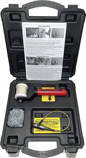 Original Magnepull XP1000-LC, Magnetic Wire Puller, Fishes and Pulls Wire Cable Behind Walls or Tight Spaces, Flexible -Steel Leader, Rare Earth Magnet