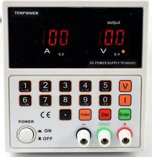 Tekpower TP3005DC, DC Power Supply 30V 5A,Computer Controlled With Direct Input Set Up,Surge Protection,Higher Precision & Lower Ripple 110V or 220V Input, AC Power Cord Included, Like TP3005D,HY3005D