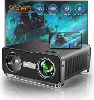 5G WiFi Bluetooth Projector, 15000L Full HD Native 1080P Projector 4K Support, 2023 Upgraded 4D/4P Keystone&Zoom, Home Theater&Outdoor Video Projector for Smartphone/TV Stick/PC/PPT/PS5
