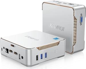 KAMRUI GK3 Pro Mini PC 16GB RAM 512GB M.2 SSD, Intel 11th Gen N5105 (up to 2.9GHz) Mini PC Windows 11 Pro, 2.5-inch SSD, Gigabit Ethernet, 4K UHD, WiFi, BT, VESA/Home/Business Mini Desktop Computer