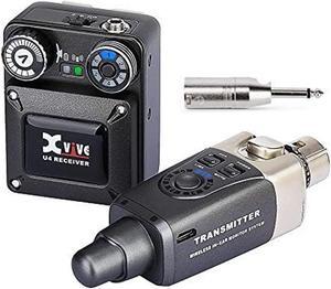 U4 Wireless in-Ear Monitor System Transmitter and Beltpack Receiver Personal IEM for Studio, Band Rehearsal,Live Performance,Camera Record