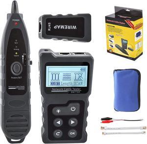 Advanced Network Cable Tester With PoE& NCV & Lamp For CAT5e/CAT6/CAT6a, Multifunction Wire Tracker Cable Tester For Tracker Underground Telephone Line Finder Home Repair