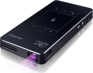 AKASO WT50 Mini Pocket Pico Projector, 1080P Movie Video DLP Portable Projector with Android OS, Built-in Battery WiFi & Bluetooth, Projector for Cookie Decorating, Connects to iPhone and Android