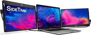 SideTrak Swivel Triple Portable Monitor for Laptop | Attachable 12.5 FHD IPS Rotating Dual Laptop Three Screen | Compatible with Mac, PC, & Chrome | Powered by USB or Mini HDMI