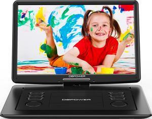 DBPOWER 17.9" Portable DVD Player with 15.6" Large HD Swivel Screen, 6 Hour Rechargeable Battery, Support USB/SD and Multiple Disc Formats, High Volume Speaker, Car Charger, Remote Control
