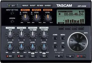 DP-006 6-Track Digital Pocketstudio Multi-Track Audio Recorder
