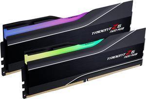 G.Skill Trident Z5 NEO RGB Series (AMD Expo) 32GB (2 x 16GB) 288-Pin SDRAM DDR5 6000 CL36-36-36-96 1.35V Dual Channel Desktop Memory F5-6000J3636F16GX2-TZ5NR (Matte Black)