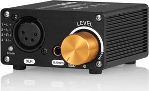 U5 Headphone Amps, Mini Fully Balanced Amplifier for Home Desktop PC XLR / 4.4mm Headsets, DC 5V