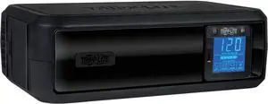 Tripp Lite 650VA UPS Battery Back Up, 350W, Rack-Mount/Tower, LCD Display, AVR, USB, DB9 (OMNI650LCD)