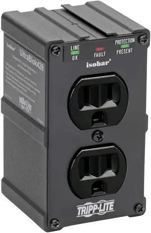 Tripp Lite Isobar Surge Protector Power Strip, Lifetime Limited Warranty Black