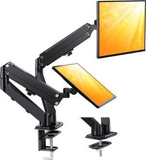 ErGear Dual Monitor Stand, Dual Monitor Mount for 13-30 inch Screens up to 17.6lbs, VESA 75x75mm-100x100mm, Dual Monitor Arms with 180° Swivel, Tilt, 360° Rotation for Home and Office