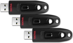 SanDisk 32GB 3-Pack Ultra USB 3.0 Flash Drive 32GB (Pack of 3) - SDCZ48-032G-GAM46T