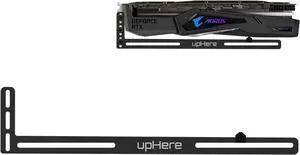 Graphics Card GPU Brace Support Video Card Sag Holder/Holster Bracket, Anodized Aerospace Aluminum, Single or Dual Slot Cards (Black),GL05(not Support 3080 ti)
