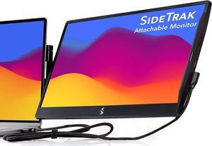 Swivel 14 Patented Attachable Portable Monitor for Laptop | FHD TFT USB Rotating Laptop Dual Screen | Mac, PC, & Chrome Compatible | Fits All Laptops | Powered by USB-C or Mini HDMI (Black)