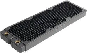 360mm - 28mm/1.1inch Thick Computer Radiator, 14 Tubes Copper Water Cooling Cooler for CPU Heat Sink - Liquid Heat Exchanger Dual G1/4 Thread