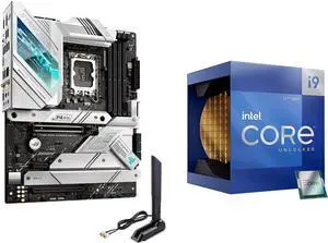 Inter Core i9-12900K Desktop Processor 16 (8P+8E) Cores up to 5.2 GHz Unlocked LGA1700 Desktop Processor with ASUS ROG Strix Z690-A Gaming WiFi D4 Motherboard Inter Core i9-12900K Desktop Processor 16 (8P+8E) Cores up to 5.2 GHz Unlocked LGA1700 Desktop Processor with ASUS ROG Strix Z690-A Gaming WiFi D4 Motherboard