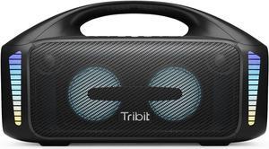 Portable Speaker: 90W Loud Stereo Sound with XBass, IPX7 Waterproof Bluetooth Speaker with LED Light, PowerBank, Bluetooth 5.3&TWS, Custom EQ, 30H Playtime, Outdoor/Camping/Party