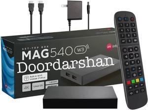 Newest 2022 Doordarshan Mag 540W3 4K, Built-in Dual Band 2.4G/5G WiFi, HDMI Cable (Much Faster Than Old Mag 324w2, 424W3, 524w3 and 522w3) Black