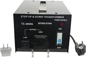 SEVENSTAR TC 3000 110/220V AC-3000 Watt Transformer