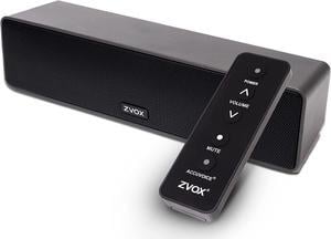 TV Sound Bar with Six Levels of Voice Boost - Home Theater Audio TV Speakers Soundbar - AccuVoice Soundbar for TV - AV100 Black