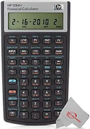 HP 2716570 10bII+ Financial Calculator, 12-Digit LCD by HP