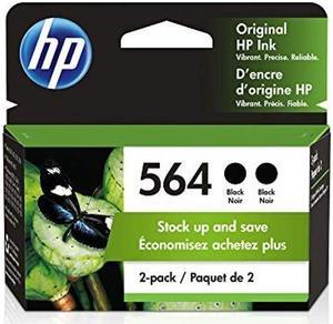 HP 564  2 Ink Cartridges  Black  Works with HP DeskJet 3500 Series HP OfficeJet 4600 5500 C6300 6500 7500 Series B8550 D7560 C510 B209 B210 C309 C310 C410 C510  CB316WN
