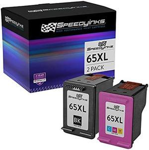 SPEEDYINKS Remanufactured Ink Cartridge Replacements for HP 65XL 65 XL HighYield 1 Black 1 Color 2Pack for Envy 5055 5052 5058 DeskJet 3755 2655 3720 3722 3723 3752 3758 2652 2624 Printer