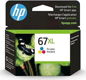 HP 67XL Tricolor Highyield Ink Cartridge  Works with HP DeskJet 1255 2700 4100 Series HP ENVY 6000 6400 Series  Eligible for Instant Ink  3YM58AN