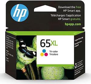 HP 65XL Tricolor Highyield Ink Cartridge  Works with HP AMP 100 Series HP DeskJet 2600 3700 Series HP ENVY 5000 Series  Eligible for Instant Ink  N9K03AN
