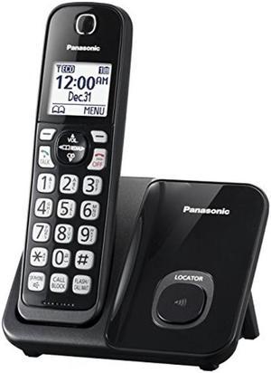 Panasonic Expandable Cordless Phone System with Call Block and High Contrast Displays and Keypads  1 Cordless Handset  KXTGD510B Black
