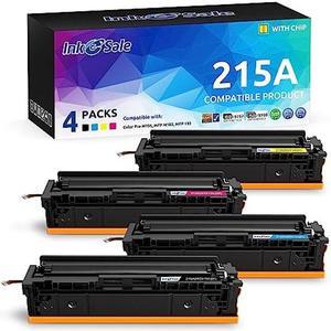  215A Toner Cartridges 4 Pack Replacement for HP 215A W2310A for  HP Color Laserjet Pro MFP M182nw M183fw M155 W2311A W2312A W2313A Printer  Toner ( Black Cyan Yellow Magenta ) : Office Products